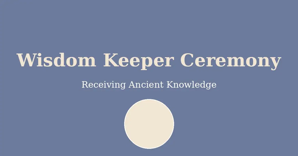 Secular coming of age ceremony with teen and wisdom keeper mentor