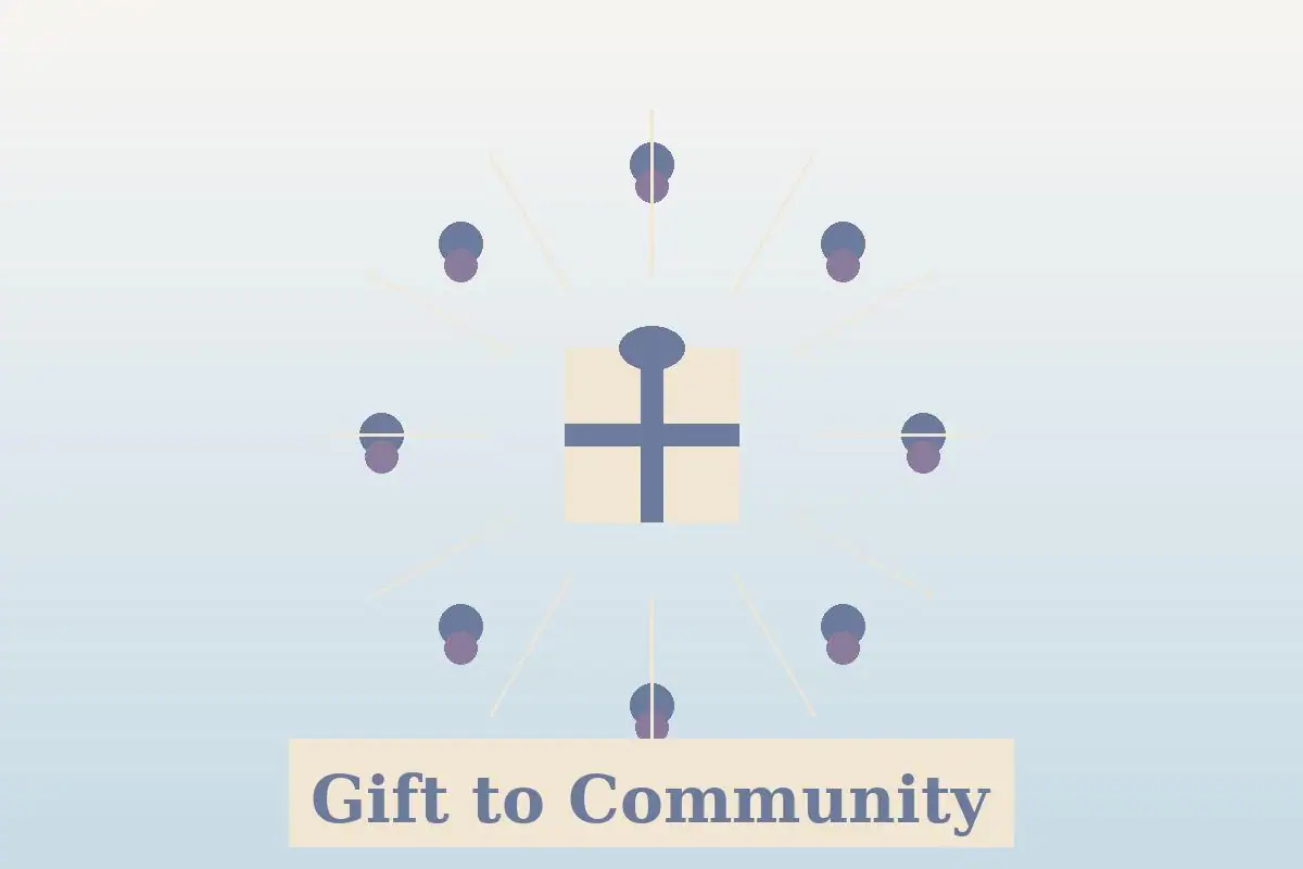 Coming of age ceremony with teen giving back to community