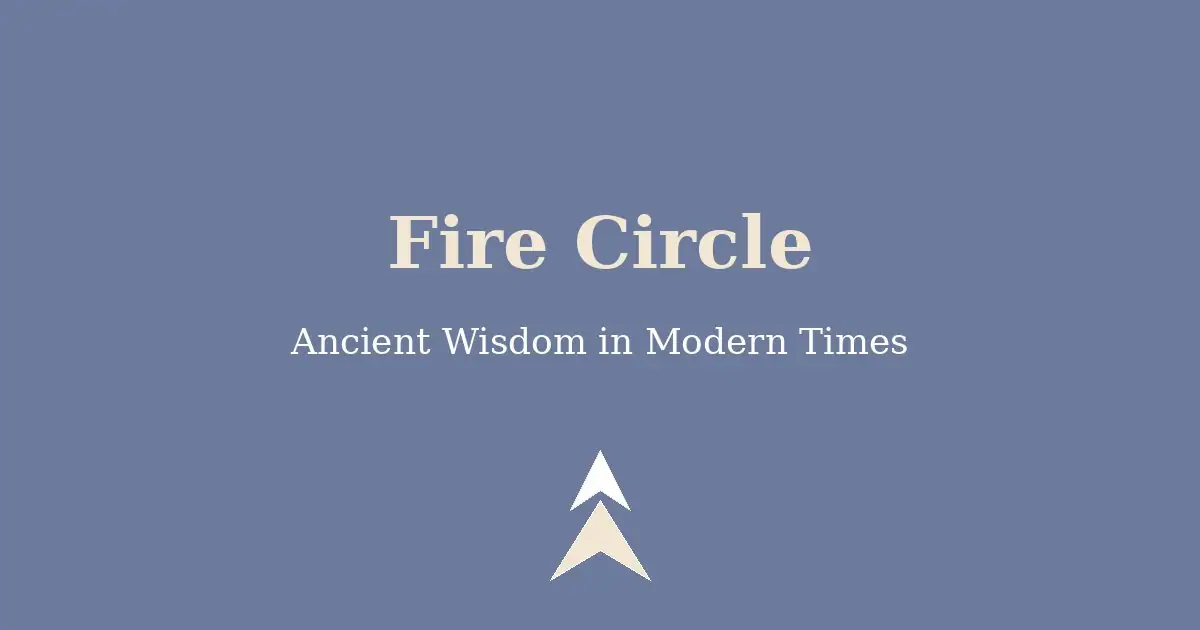Sacred fire circle coming of age ceremony for teenagers